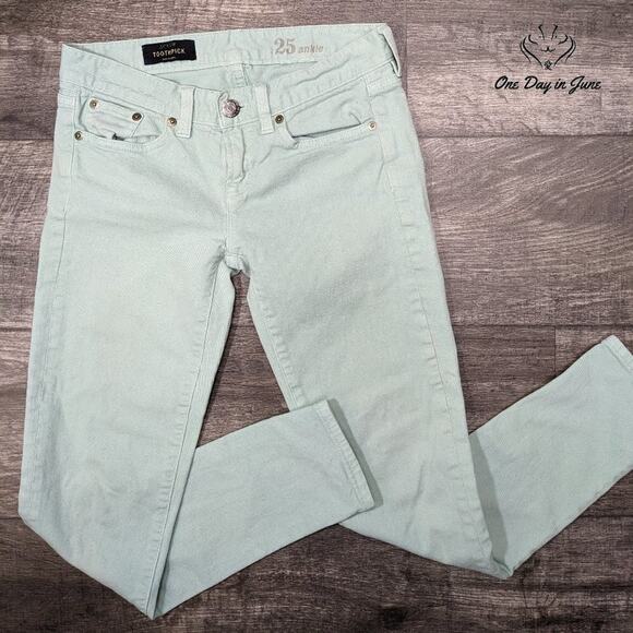 J. Crew Toothpick Ankle Jeans Size 0 (25) - Picture 1 of 6